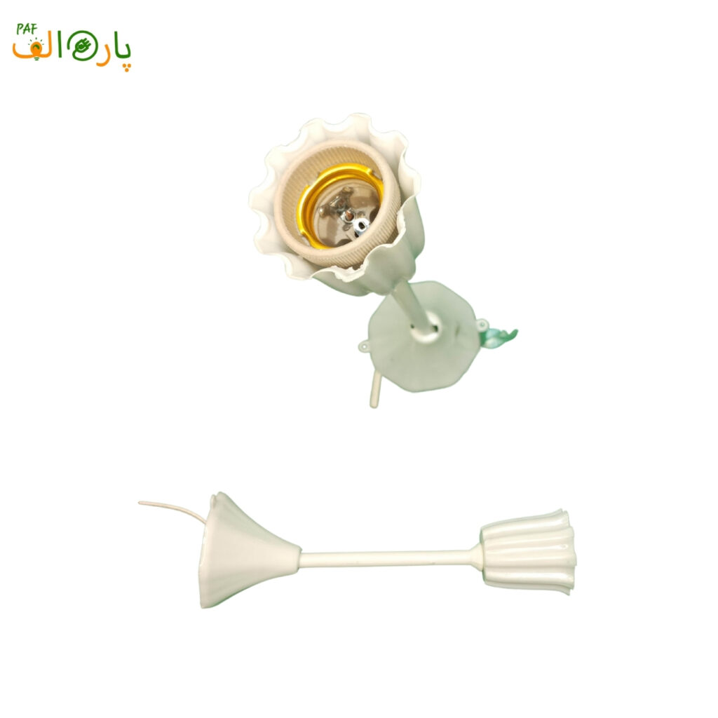 سرپیچ لامپ مدل پایه دار سفید